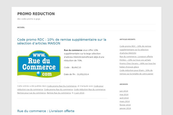 promoreduc.fr site used Great
