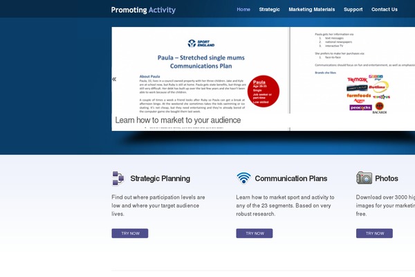 WordPress website example screenshot