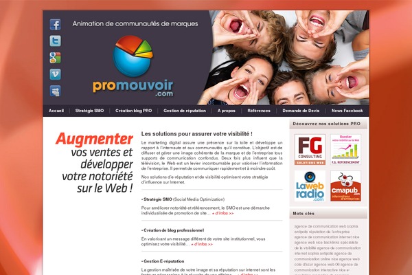 WordPress website example screenshot