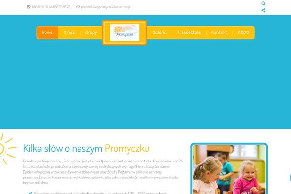 Kiddy theme site design template sample