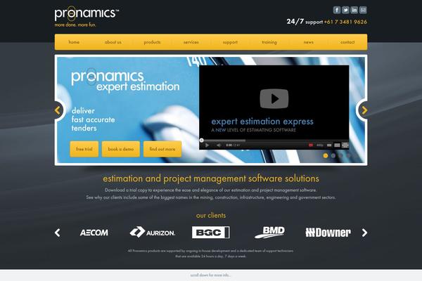 pronamics.com.au site used Pronamics