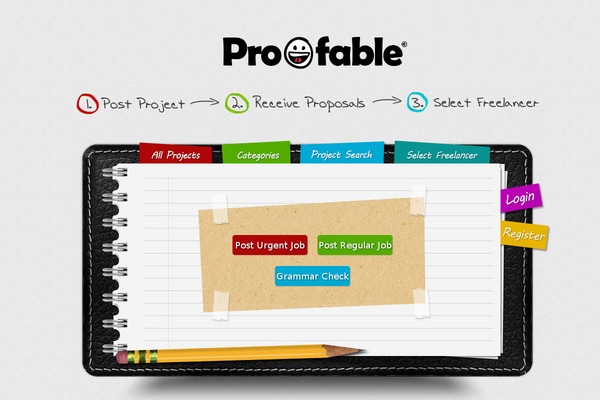 proofable.com site used Projecttheme