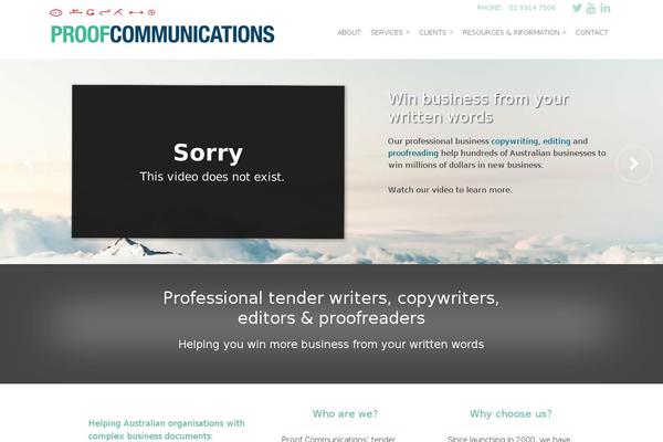 proofcommunications.com.au site used Hicaliber-theme