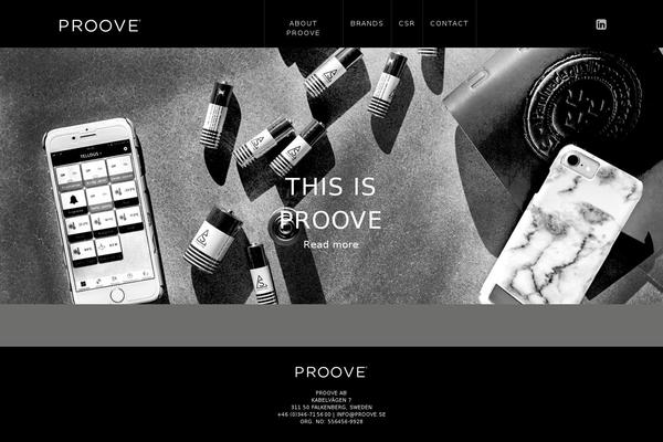 proove.se site used Theme-proove