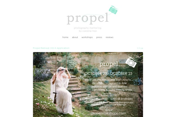 Prophoto4 theme site design template sample