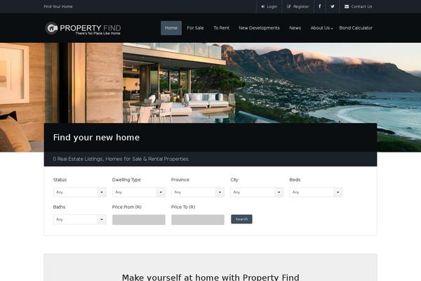 property-find.co.za site used Property-find