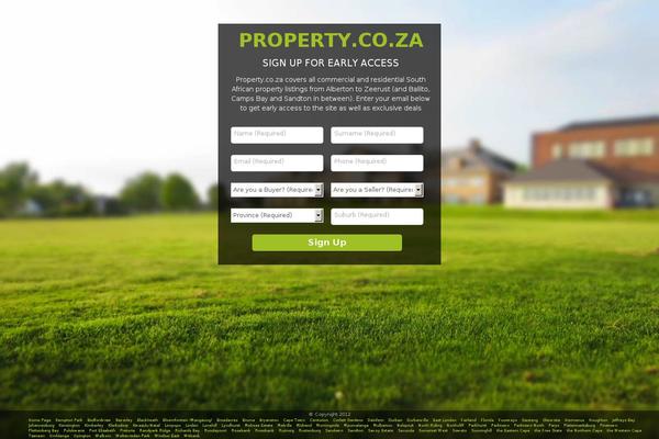property.co.za site used Billboard