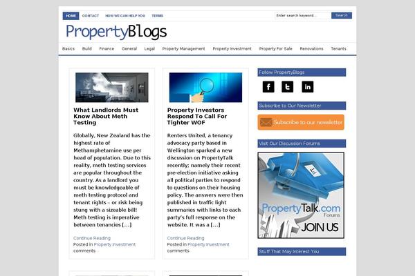 propertyblogs.co.nz site used Businessblogs