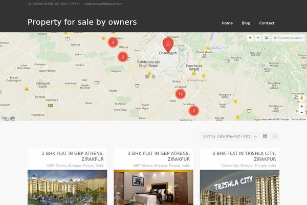 Realty Child theme site design template sample