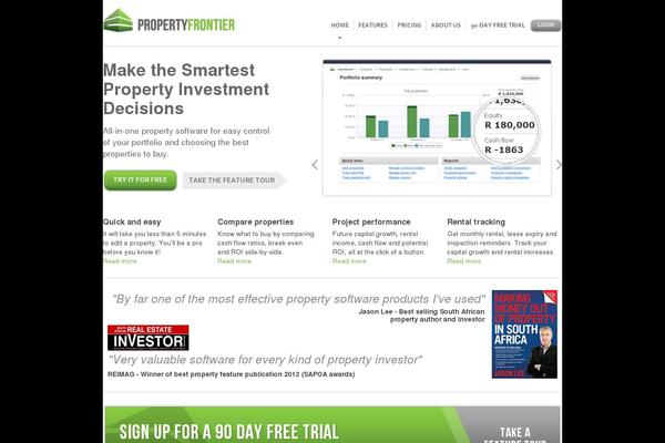 propertyfrontier.com site used Propertyfrontier