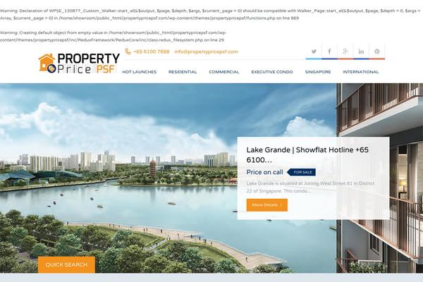 propertypricepsf.com site used Propertypricepsf