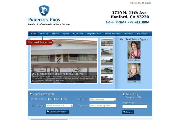 RealEstate theme site design template sample