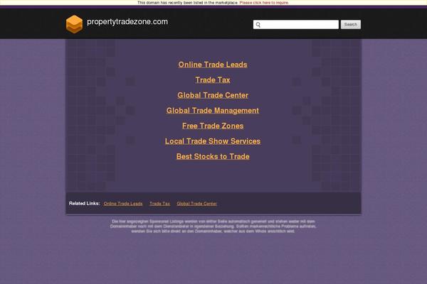 Site using Tradezone-user plugin