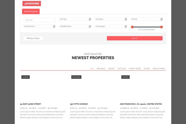 propertyudyog.com site used Javo-home