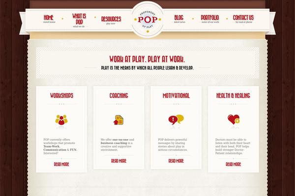 Retro theme site design template sample