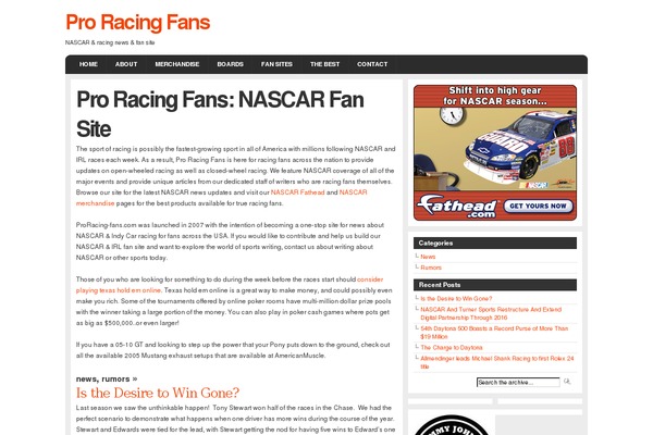 proracing-fans.com site used Arthemia