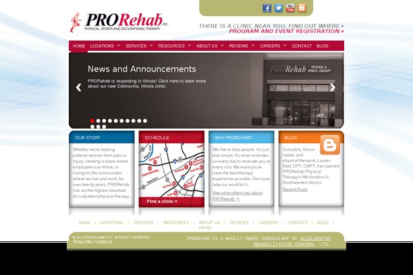 prorehabpc.com site used Athletico