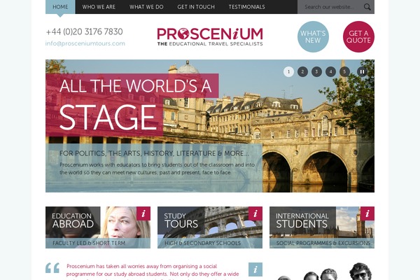 prosceniumsa.com site used Proscenium