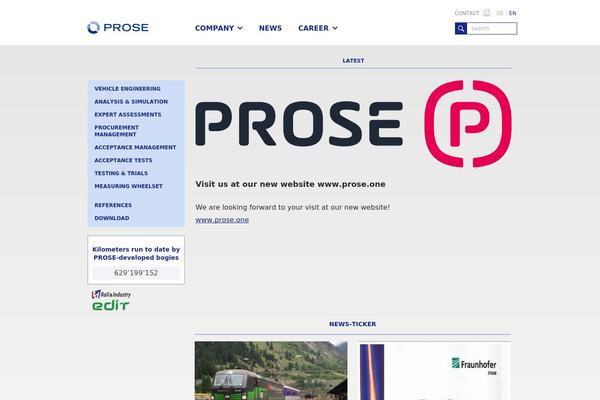 prose.ch site used Prose