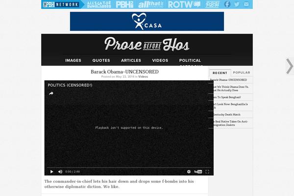 prosebeforehos.com site used Pbhtheme