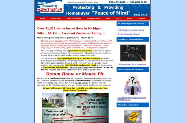 prosinspections.com site used Homeinspectionmi