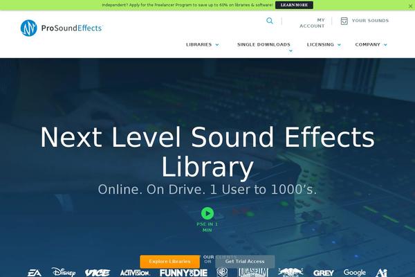 prosoundeffects.com site used Pse