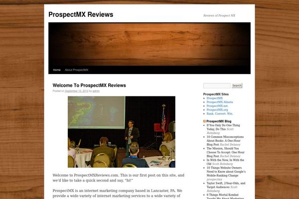 Twenty Ten theme site design template sample
