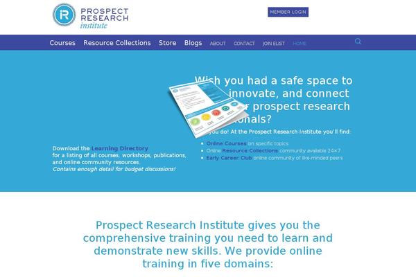 prospectresearchinstitute.org site used Pri