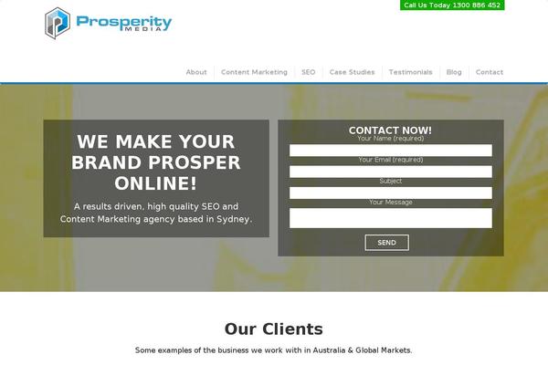 prosperitymedia.com.au site used Backlinks