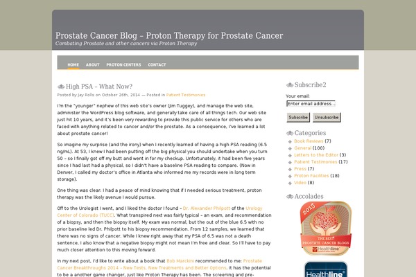 prostateblog.com site used New-golden-gray