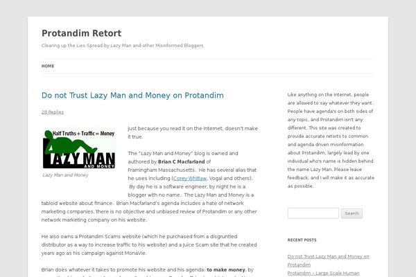 WordPress website example screenshot
