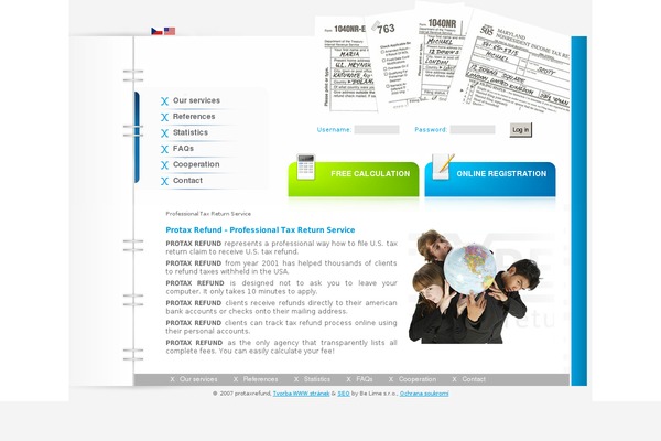 WordPress website example screenshot