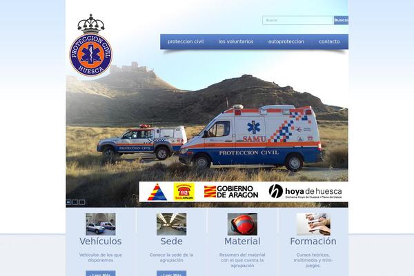 proteccioncivilhuesca.es site used Theme1499