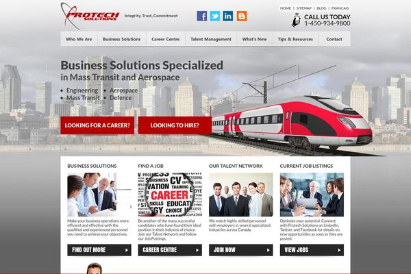 protech-solutions.ca site used Protech