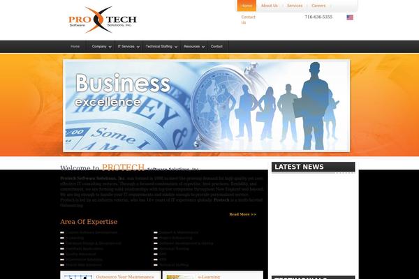 Protech theme site design template sample