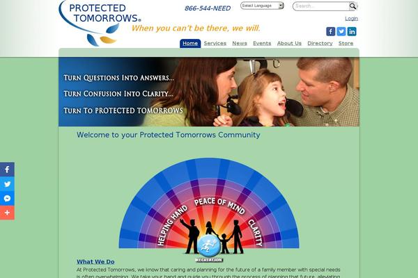 protectedtomorrows.com site used Pt_theme