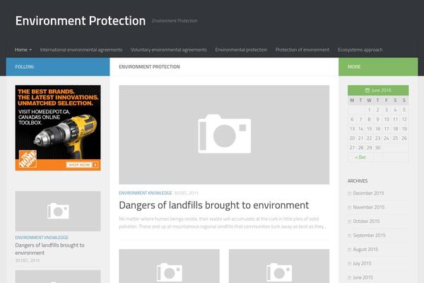 Hueman theme site design template sample