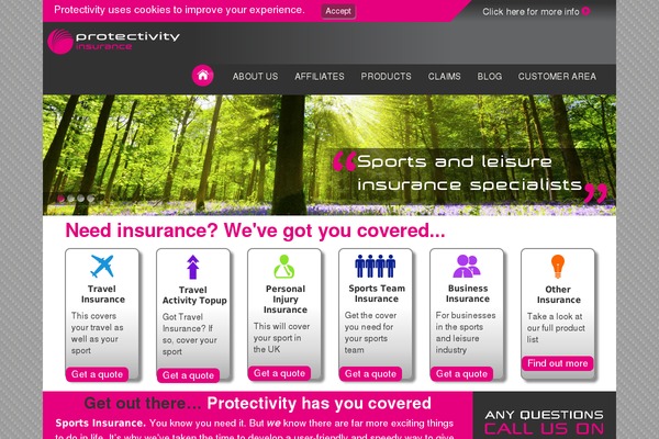 protectivity.com site used Protectivity