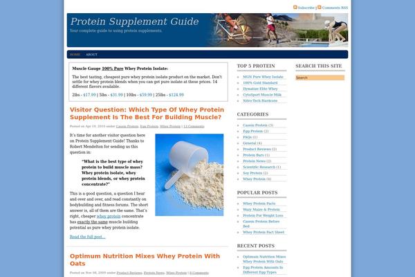 proteinsupplementguide.com site used Triathlon