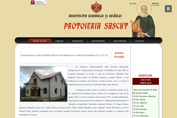protoieriasascut.ro site used Siteprotoieriasascut