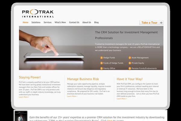 protrak.com site used Protrak-theme