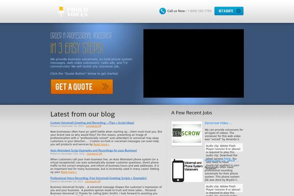 WordPress website example screenshot