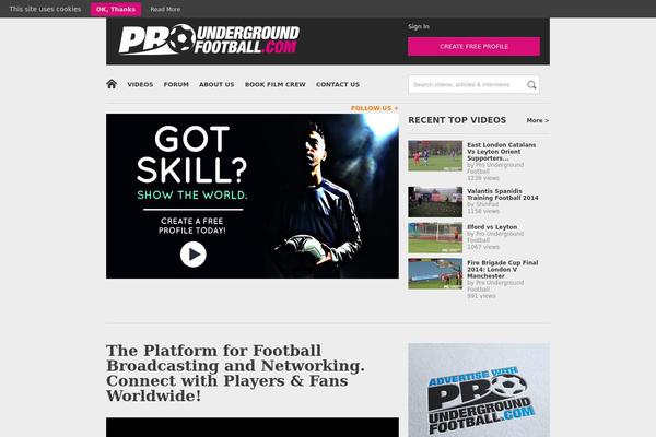 proundergroundfootball.com site used Prounderground