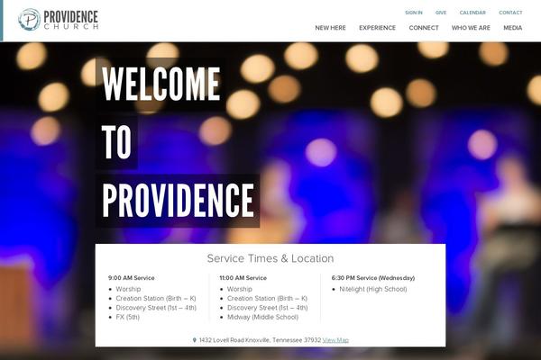 Providence theme site design template sample