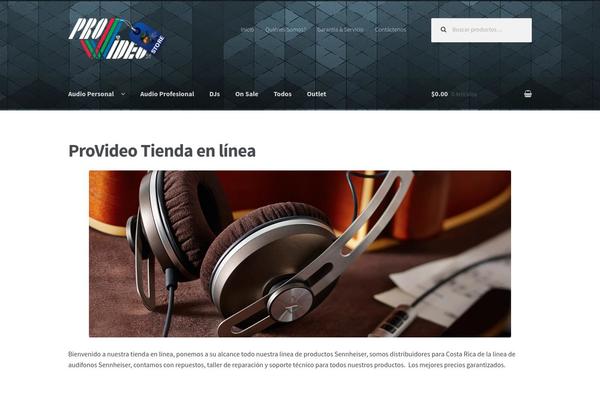 Storefront theme site design template sample