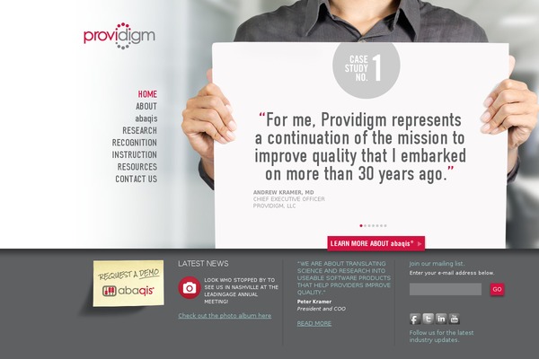 providigm.com site used Providigm-wpress-2011_v1.1