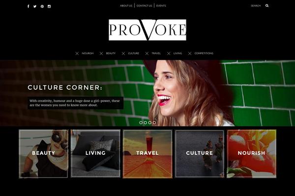 provoke.com.au site used Provoke