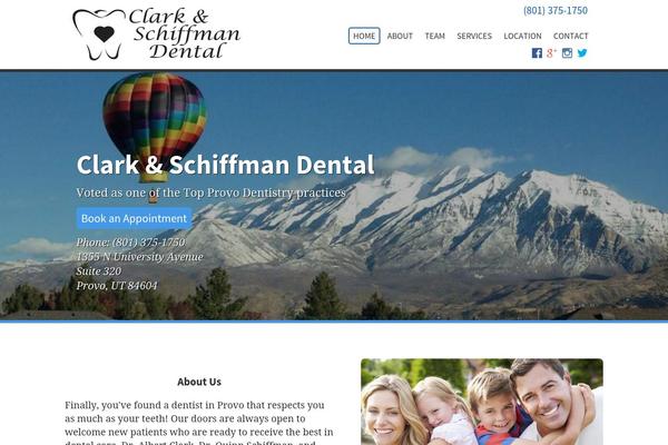 provosmiles.com site used Social-dental-bravo