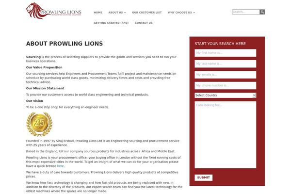 prowlinglions.co.uk site used Prowling-lions