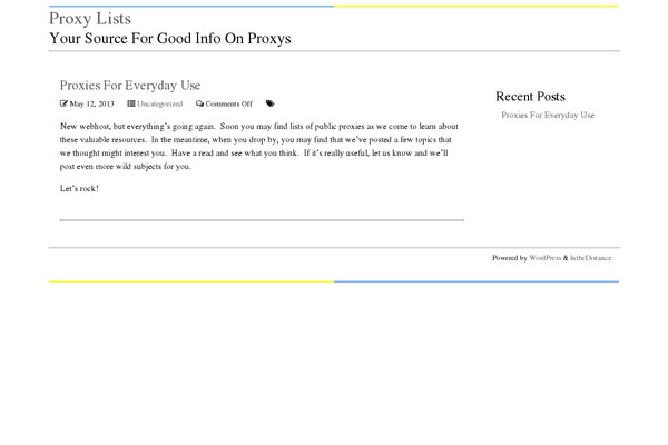 WordPress website example screenshot